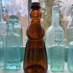Vintage 1961 Mrs. Buttersworth Glass Syrup Bottle